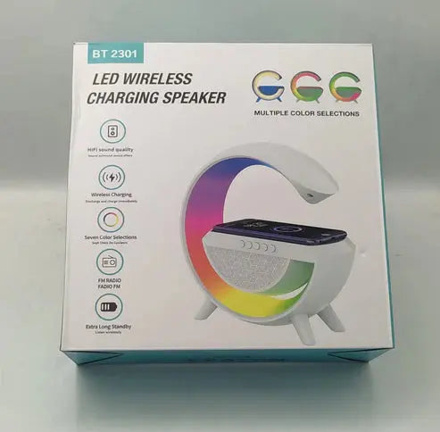 Led Wireless Charger Speaker Happy Discount Mart