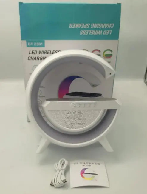 Led Wireless Charger Speaker Happy Discount Mart