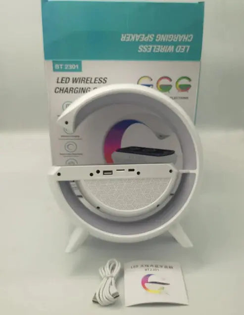 Led Wireless Charger Speaker Happy Discount Mart